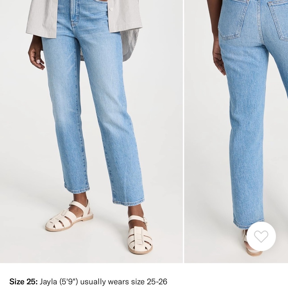 Madewell The Perfect Vintage Straight Jeans - Ferman Wash